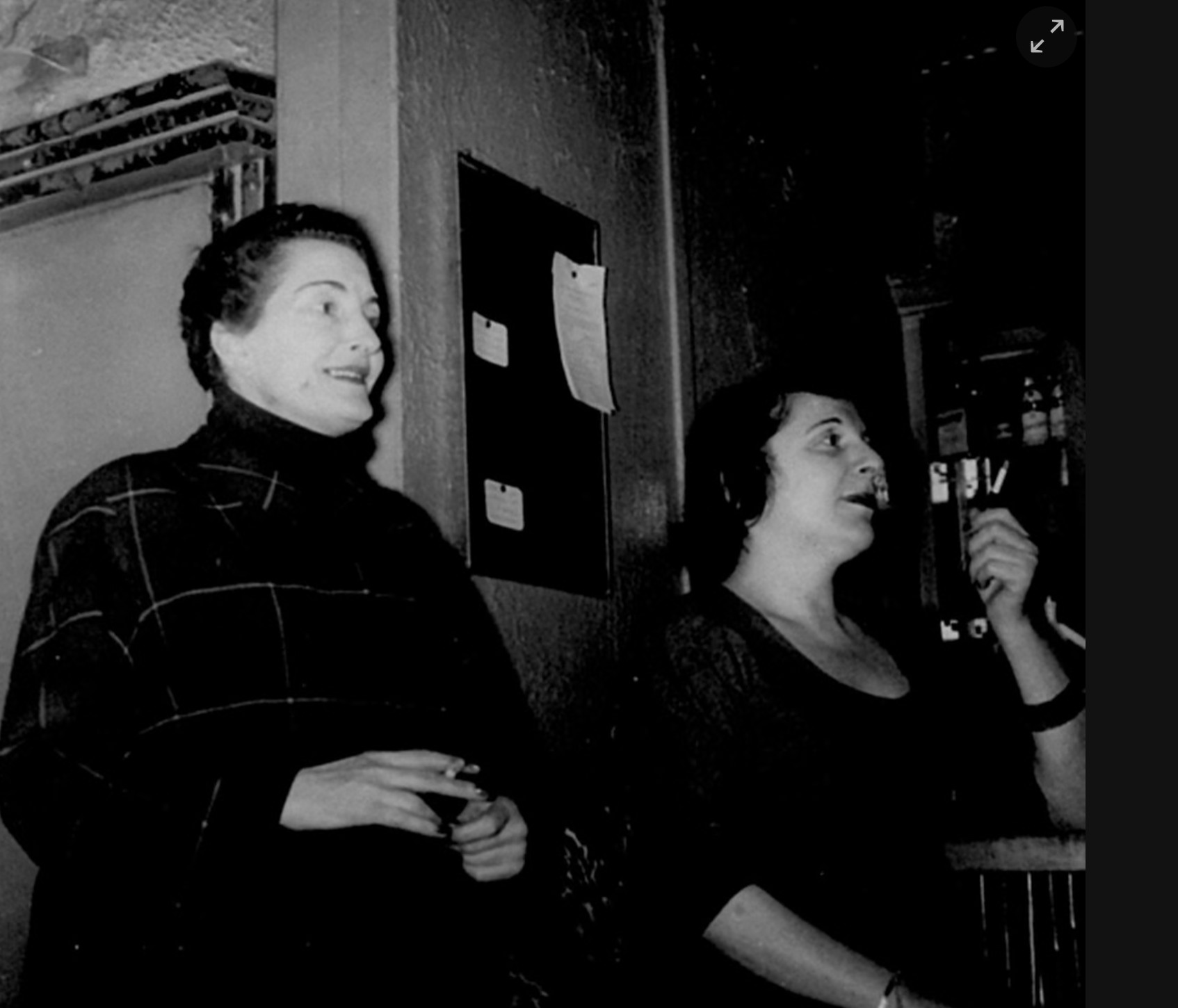 Muriel Belcher at the Colony Room Club bar